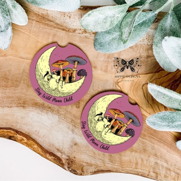 Stay Wild Moon Child Coaster Set | Car Decor | Car Accessories - Picture 1 of 5